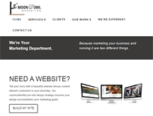 Tablet Screenshot of moonandowl.com